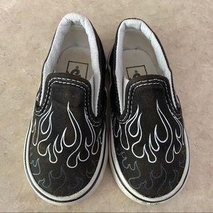 VANS Toddler Flame Slip-On Shoe